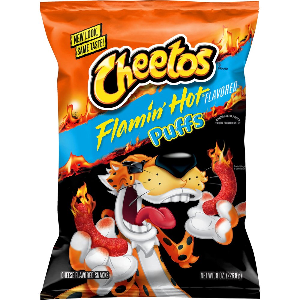 Cheetos Flamin' Hot Puffs Cheese, 8 Oz