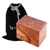 Exclusive Solid Rosewood Tree of Life Carved Design by Divinityurns, Handcarved Wood Urn - Large, Cremation Urn, Wooden Urn view 1