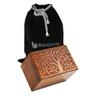 Exclusive Solid Rosewood Tree of Life Carved Design by Divinityurns, Handcarved Wood Urn - Large, Cremation Urn, Wooden Urn view 2