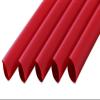 Shibase Industry 645 Straw for Tapioca Lid Piercing Straight, Single End, Angled with Single End, Diameter 0.5 x 7.1 inches (12 mm) x 7.1 inches (18 cm), No Packaging, 130 Pieces, Red, Made in Japan view 1