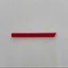 Shibase Industry 645 Straw for Tapioca Lid Piercing Straight, Single End, Angled with Single End, Diameter 0.5 x 7.1 inches (12 mm) x 7.1 inches (18 cm), No Packaging, 130 Pieces, Red, Made in Japan view 2