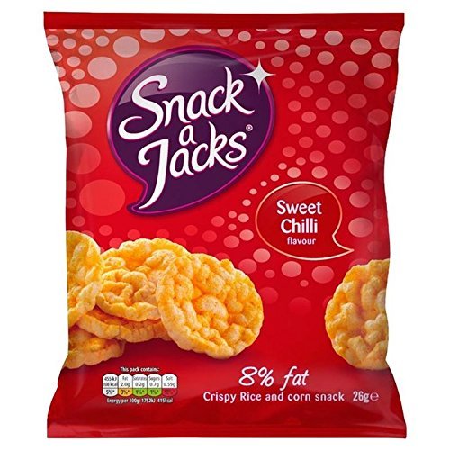 Snack a Jacks Sweet Chilli Rice Cakes 26g (Pack of 2)