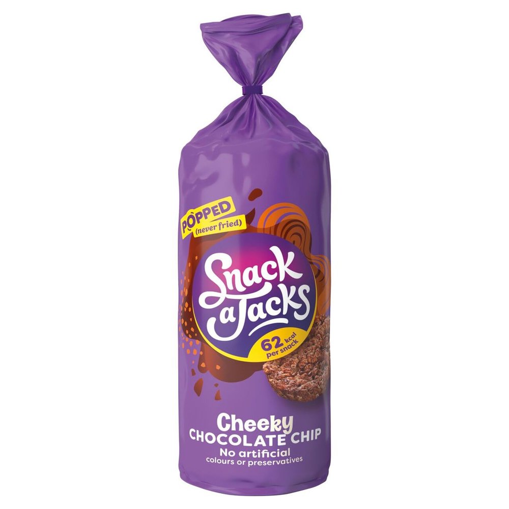 Snack a Jacks Chocolate Chip Rice Cakes 180g (Pack of 4)