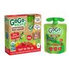 GoGo squeeZ Organic Applesauce, Apple Strawberry, 3.2 Ounce (4 Pouches), Gluten Free, Vegan Friendly, Unsweetened Applesauce, Recloseable, BPA Free Pouches view 1