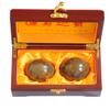 2" Feng Shui Nuwa Stone Baoding Balls Chinese Health Exercise Stress Balls with Gift Box W2350 view 1