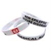 2X Seizure Disorder Non Epileptic Epilepsy Wristband Medical Awareness Alert Bracelet- Glow in The Dark! view 1