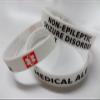 2X Seizure Disorder Non Epileptic Epilepsy Wristband Medical Awareness Alert Bracelet- Glow in The Dark! view 2
