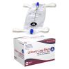 Dynarex Urinary Leg Bag, for Use with Catheter, has a Non-Drip Closure & Anti-Reflux Valve, 600 ml/20 oz Capacity, Medium, White, 1 Box of 12 Leg Bags view 1