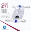 Dynarex Urinary Leg Bag, for Use with Catheter, has a Non-Drip Closure & Anti-Reflux Valve, 600 ml/20 oz Capacity, Medium, White, 1 Box of 12 Leg Bags view 2