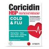 Coricidin HBP Cold & Flu Tablets, 10ct, Pack of 5 view 1