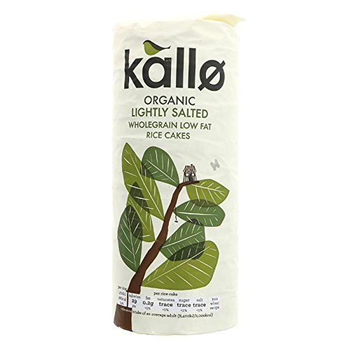 Kallo Lightly Salted Wholegrain Rice Cakes 130g (Pack of 2)