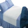 Saddle Style Absorbent Bed Pad with Tuck-in Sides (34 x 52 Inch) - Waterproof Washable 300x for Incontinence Tuckable Reusable Underpad Protection (Full, Queen) - Baby, Child, Adult - Sequoia Health view 1