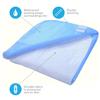 Saddle Style Absorbent Bed Pad with Tuck-in Sides (34 x 52 Inch) - Waterproof Washable 300x for Incontinence Tuckable Reusable Underpad Protection (Full, Queen) - Baby, Child, Adult - Sequoia Health view 4