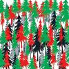 1/4 Sheet - Merry Christmas Trees - Edible Cake/Cupcake Party Topper - D21791 view 1
