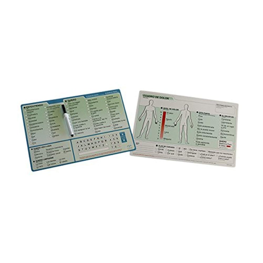 Acuity Medical Ez Communication Board, Spanish Word Board