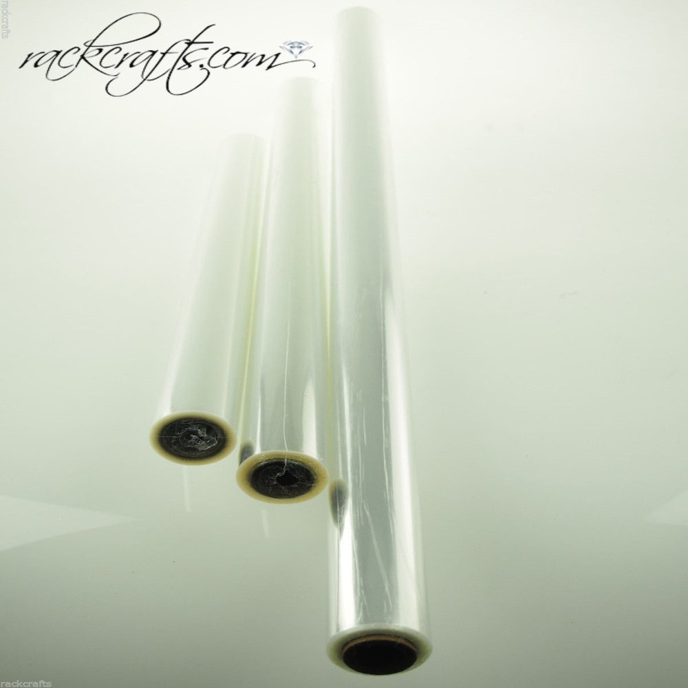 rackcrafts.com Cellophane Cello Roll Heavy Duty Gift Wrap Plastic Paper Decorative Wedding Baby Party (24" x 100')