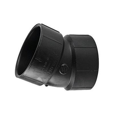 Charlotte Pipe Elbow Abs/Dwv 4 " 22-1/2 Deg. Black