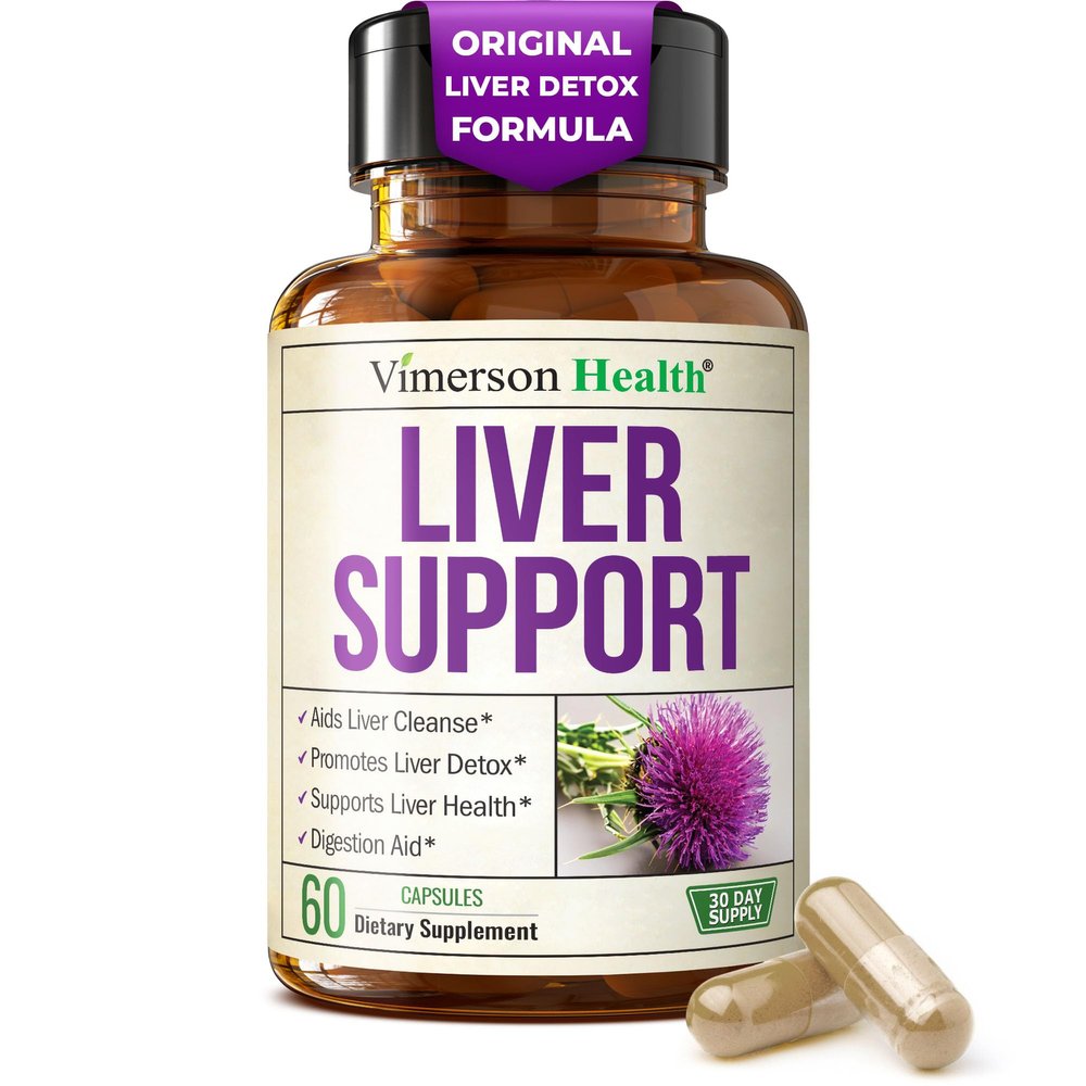 Vegan Liver Cleanse Detox & Repair  Herbal Liver Support Supplement w/ Silymarin Milk Thistle, Zinc, Dandelion Root & Artichoke Extract for Enzyme Support, Energy & Healthy Digestion. 60 Capsules