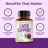 Vegan Liver Cleanse Detox & Repair  Herbal Liver Support Supplement w/ Silymarin Milk Thistle, Zinc, Dandelion Root & Artichoke Extract for Enzyme Support, Energy & Healthy Digestion. 60 Capsules view 2