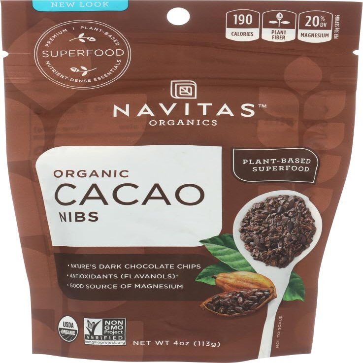 Navitas Naturals Organic Cacao Nibs -- 4 oz - 2 pc