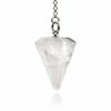 Polar Jade Pendulum Crystal for Dowsing, Divination and Healing - Crystal Pendulum with Chain, Perfect for Energy Balancing and Chakra Healing view 1