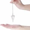 Polar Jade Pendulum Crystal for Dowsing, Divination and Healing - Crystal Pendulum with Chain, Perfect for Energy Balancing and Chakra Healing view 2