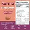 Cinnamon Cashews with Skin by Karma Nuts, Whole, Sweet, Roasted, Vegan, Gluten Free, Low Net Carb, Natural, Everyday Nut Snack, 1.5 Ounce (12 Snack Packs) view 2
