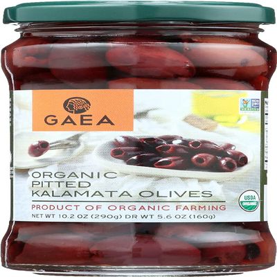 Gaea Olives - Organic - Kalamata - Pitted - Original - 5.6 oz - case of 8