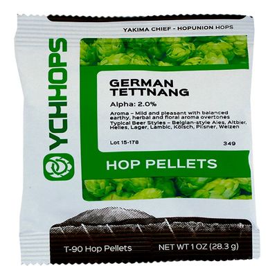 YCH Hops HOZQ8-241 Tettnang Pellets- 1 oz. Bag
