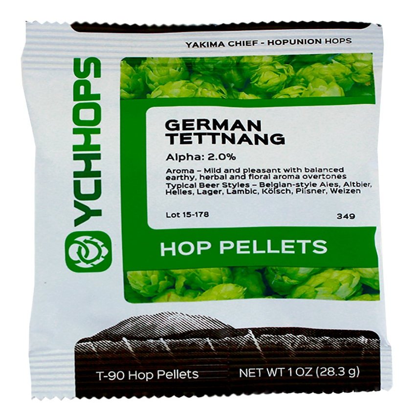 YCH Hops HOZQ8-241 Tettnang Pellets- 1 oz. Bag