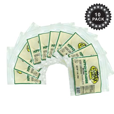 BEST Premium Kippered Cut Bit Thicker Style Tender 2 OZ. Beef Jerky - No Preservatives - High Protein - Low Carbs - Buy Multiple Packs & Save! (Beef Pepper, Beef Pepper 10 Pack)