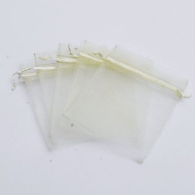 100 pcs 4x6" (10x15cm) Organza Bags Wedding Favor Bags Party Gift Bags Candy Bag Jewelry Pouch Drawstring Bag FB999 (Ivory - FB010)