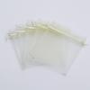 100 pcs 4x6" (10x15cm) Organza Bags Wedding Favor Bags Party Gift Bags Candy Bag Jewelry Pouch Drawstring Bag FB999 (Ivory - FB010) view 1