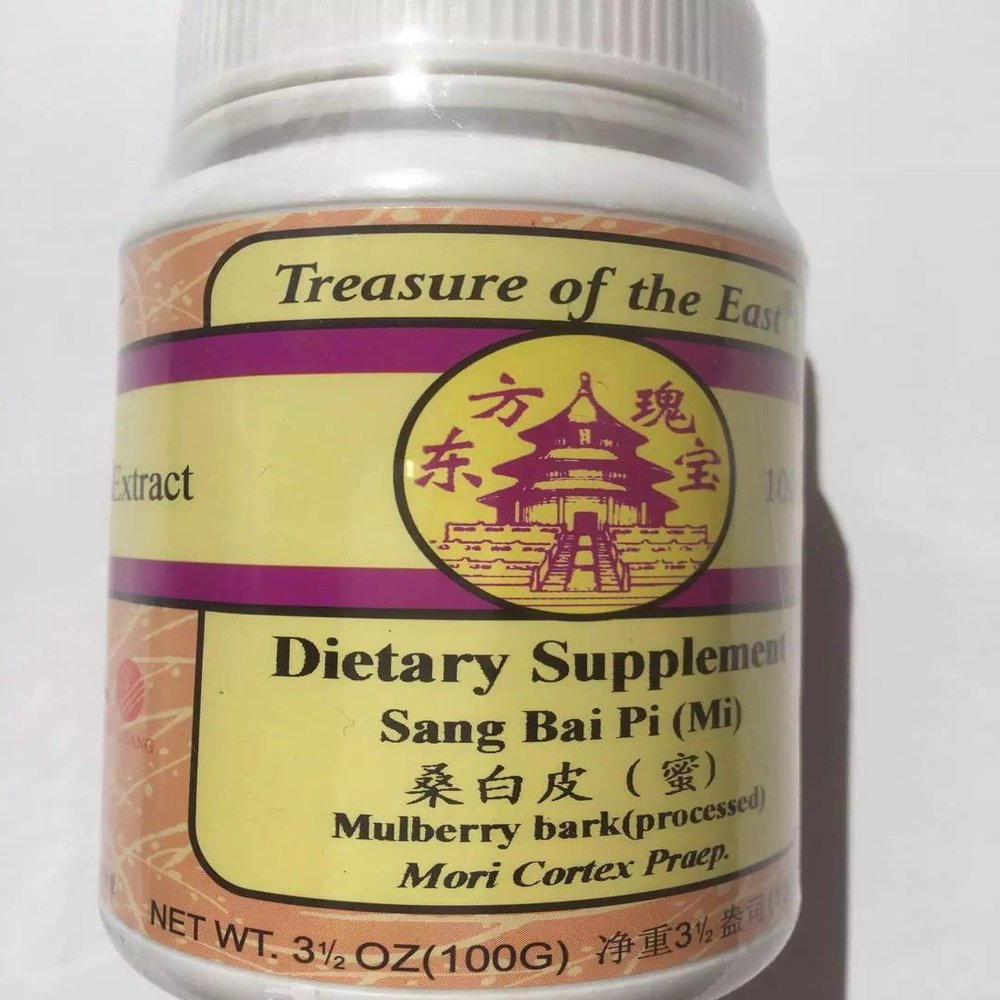 Treasure of The East, Mulberry Bark - Sang Bai Pi (Mi Zhi) (5:1 Concentrated Herbal Extract Granules, 100g)