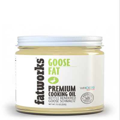 Fatworks, Premium USDA Goose Fat, Ultimate Cooking Oil for Gourmet Frying and Baking, WHOLE30 APPROVED, KETO, PALEO, 7.5 oz.