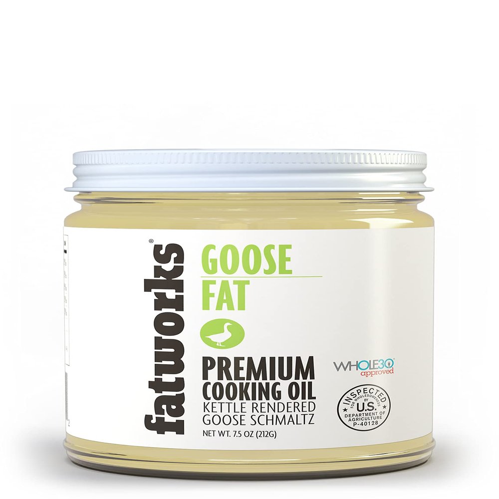 Fatworks, Premium USDA Goose Fat, Ultimate Cooking Oil for Gourmet Frying and Baking, WHOLE30 APPROVED, KETO, PALEO, 7.5 oz.