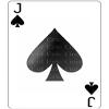1/4 Sheet - Jack of Spades Poker Casino Birthday - Edible Cake/Cupcake Party Topper - D21957 view 1