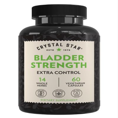 Crystal Star Bladder Strength (60 Capsules) Herbal Urinary Tract Health and Extra Strength Bladder Control Supplement, Cranberry Extract, Pumpkin Seed Extract, Plantain and Wild Yam Root, Non-GMO