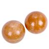1.4'' Orange Natural Marble Baoding Chinese Health Stress Exercise Balls in Natural Stone Color Craft Collection Box Package view 2