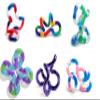 Set of 6 Assorted Loose Packed Tangle Jr. Fidget Toys Fuzzy Metallic Textured Original Relax and Therapy by Tangle view 1