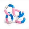 Set of 6 Assorted Loose Packed Tangle Jr. Fidget Toys Fuzzy Metallic Textured Original Relax and Therapy by Tangle view 3