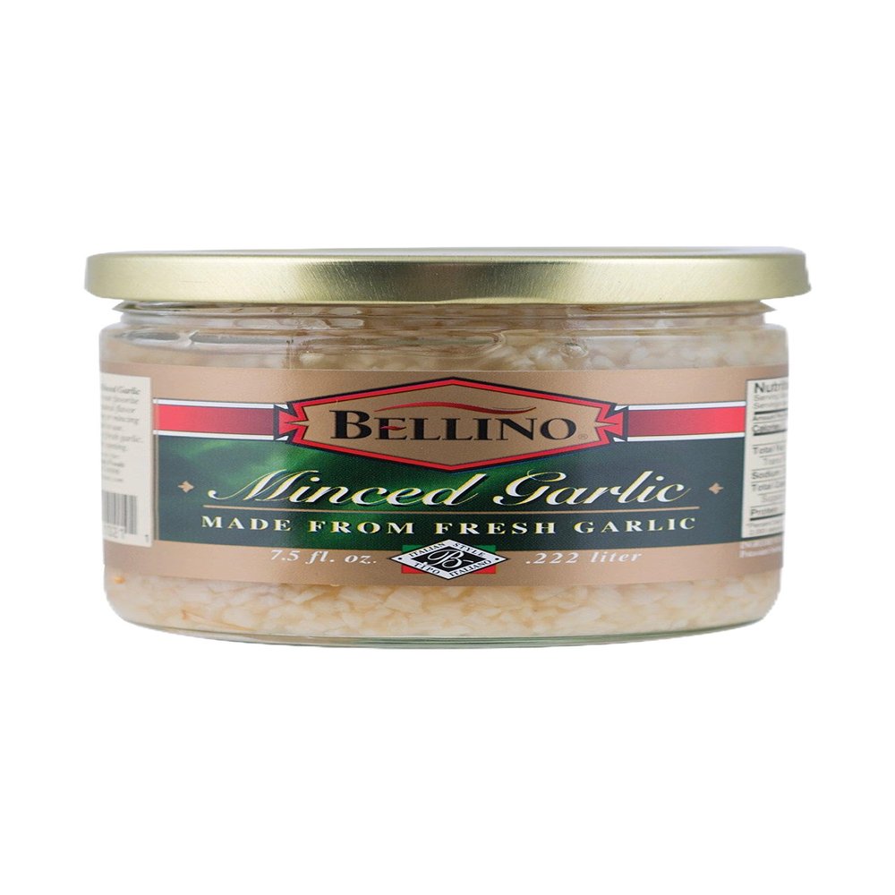 Bellino Garlic Minced, 7.5 Ounce (Pack of 12)