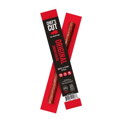 Chef's Cut Tender Real Snack Beef and Pork Sticks, Original Smokehouse, 1 Ounce (48 Count)