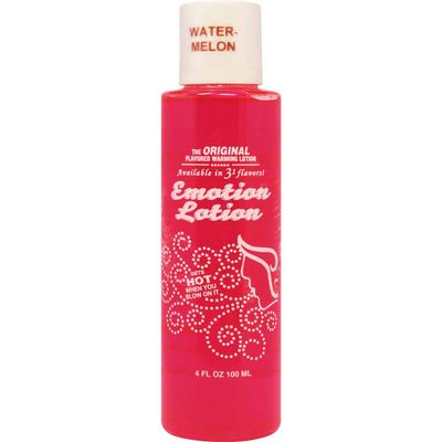 Emotion Lotion Edible Water Basesd Original Flavored Warming Massage Oil WATERMELON by Emotion Lotion 4oz