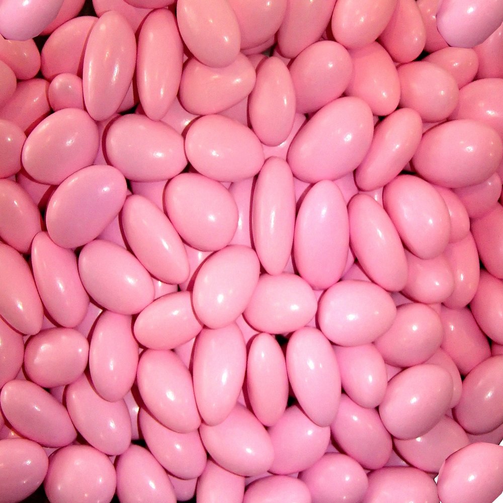 Sconza Jordan Almonds Pink 1 Pound (16 OZ)
