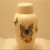 Blue Butterflies Funeral Urn - Cremation Urn for Human Ashes - Hand Made Pottery view 1