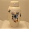 Blue Butterflies Funeral Urn - Cremation Urn for Human Ashes - Hand Made Pottery view 2