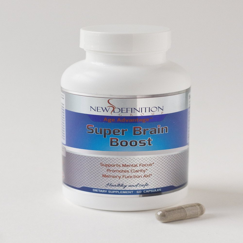 Age Advantage Super Brain Boost Purely by Natural Herbal, Improves Focus, Memory and Alertness, Made in USA