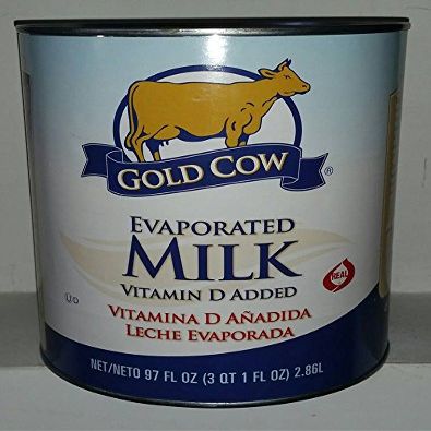 Gold Cow Evaporated Milk Vitamin D added 3 Quart