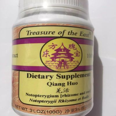 Treasure of The East, Notopterygium Rhizome and Root - Qiang Huo (5:1 Concentrated Herbal Extract Granules, 100g)